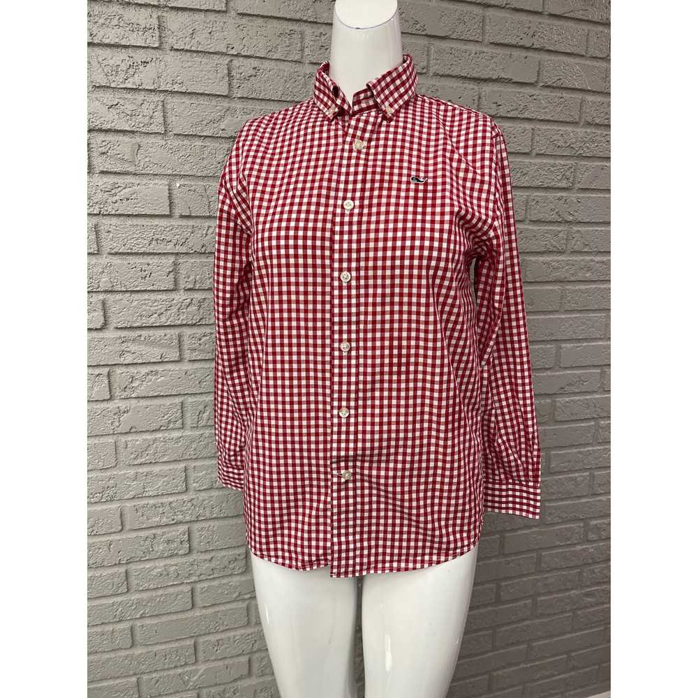 Vineyard Vines Vineyard Vines Red & White Plaid P… - image 1