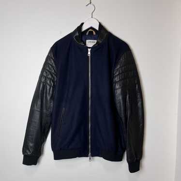 Low Brand Low brand Leather Sleeve Bomber - image 1