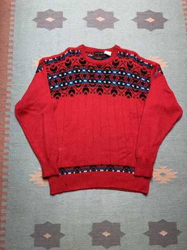 Streetwear × Vintage VTG Demetre wool ski sweater 