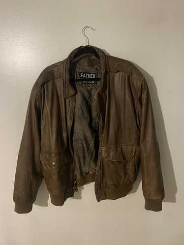 Leather Jacket × Vintage limited leather brown le… - image 1