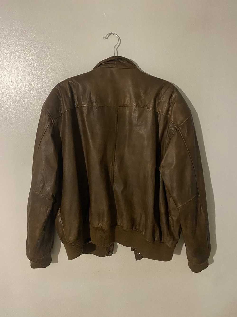 Leather Jacket × Vintage limited leather brown le… - image 2