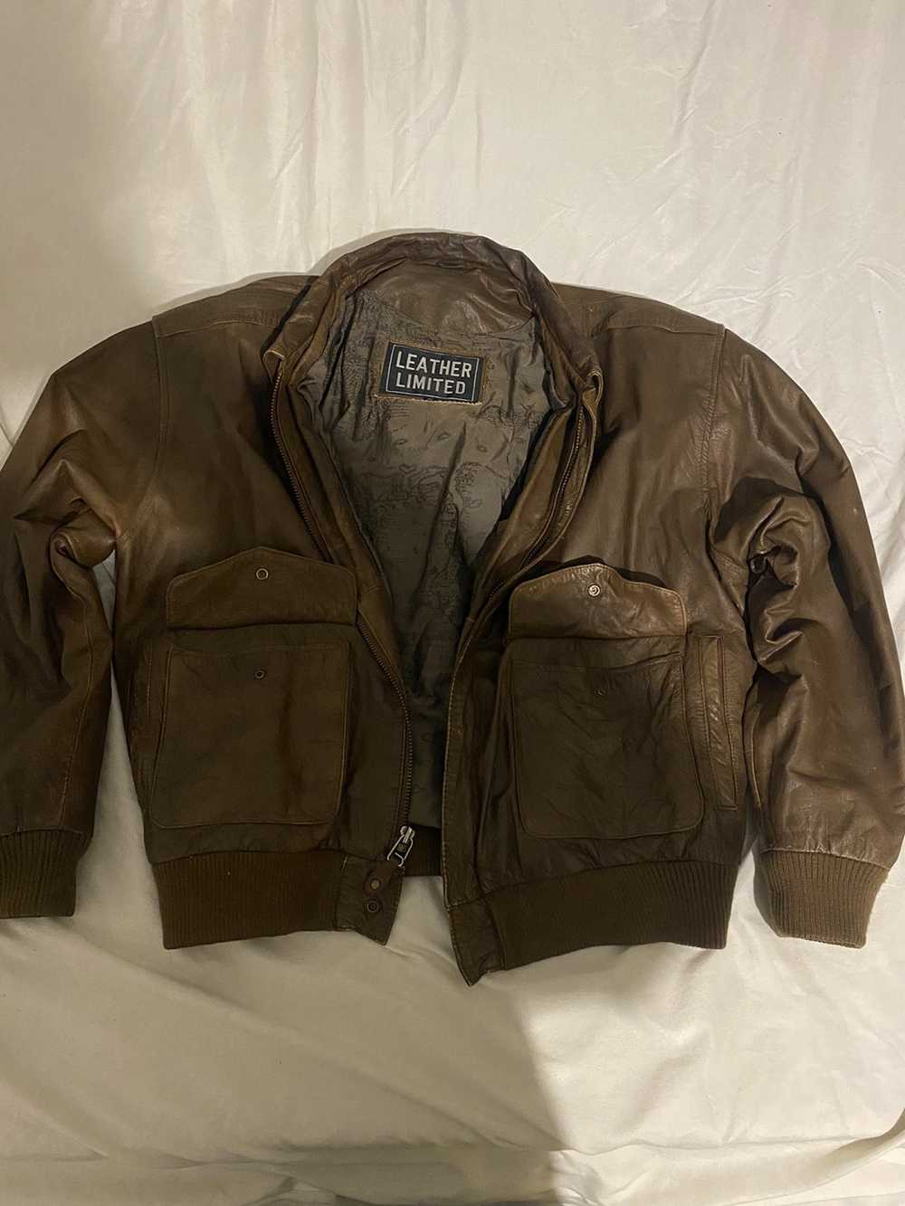 Leather Jacket × Vintage limited leather brown le… - image 5
