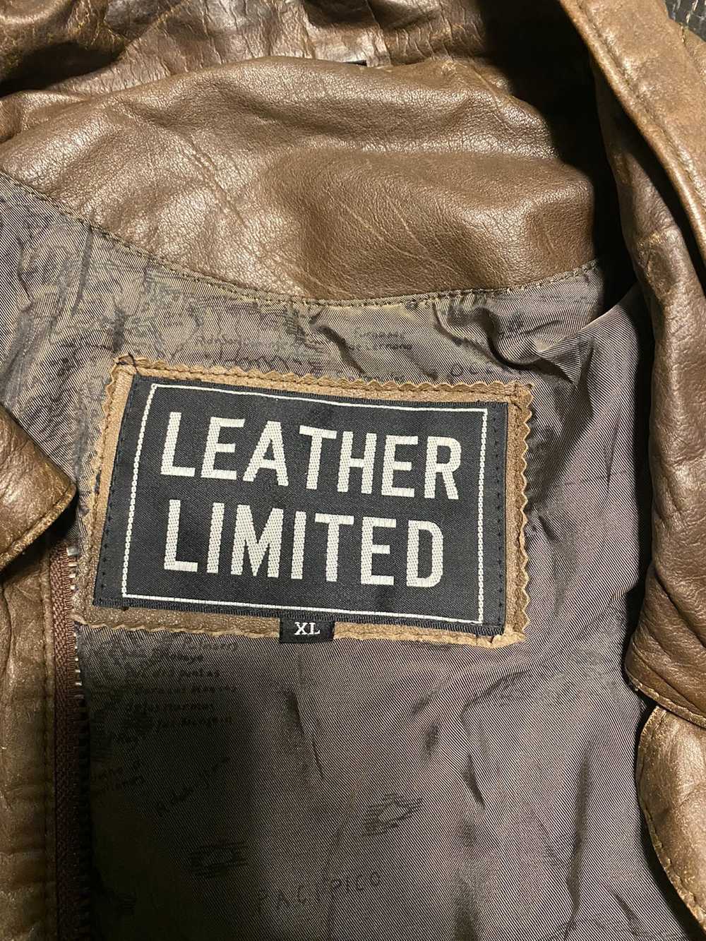 Leather Jacket × Vintage limited leather brown le… - image 6