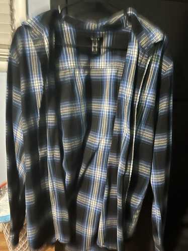 Forever 21 Black Blue flannel