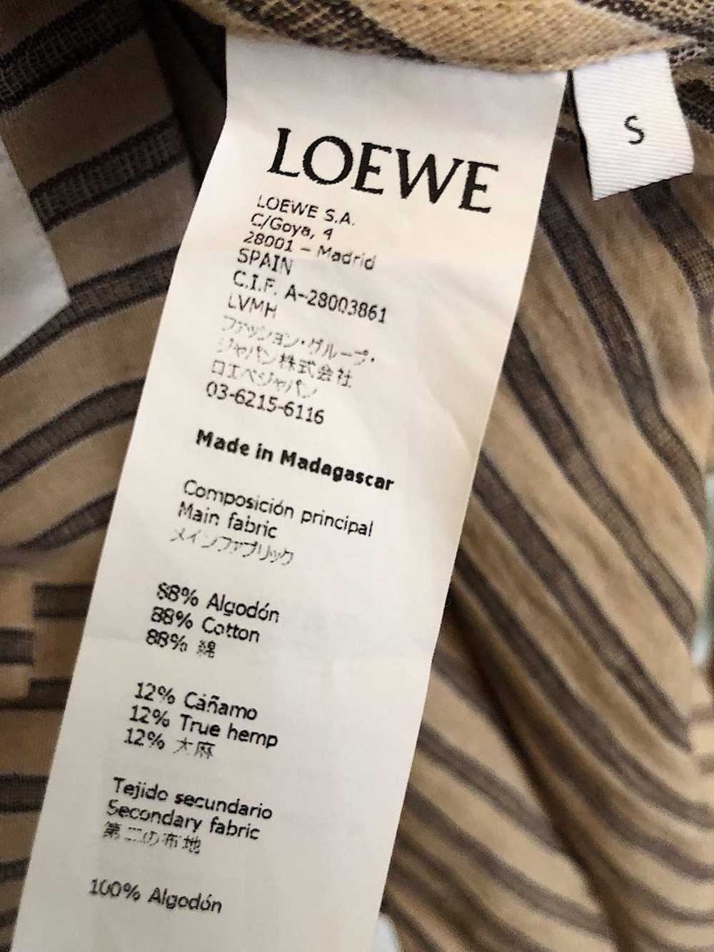 Loewe Loewe Beige Striped Shirtdress - image 5