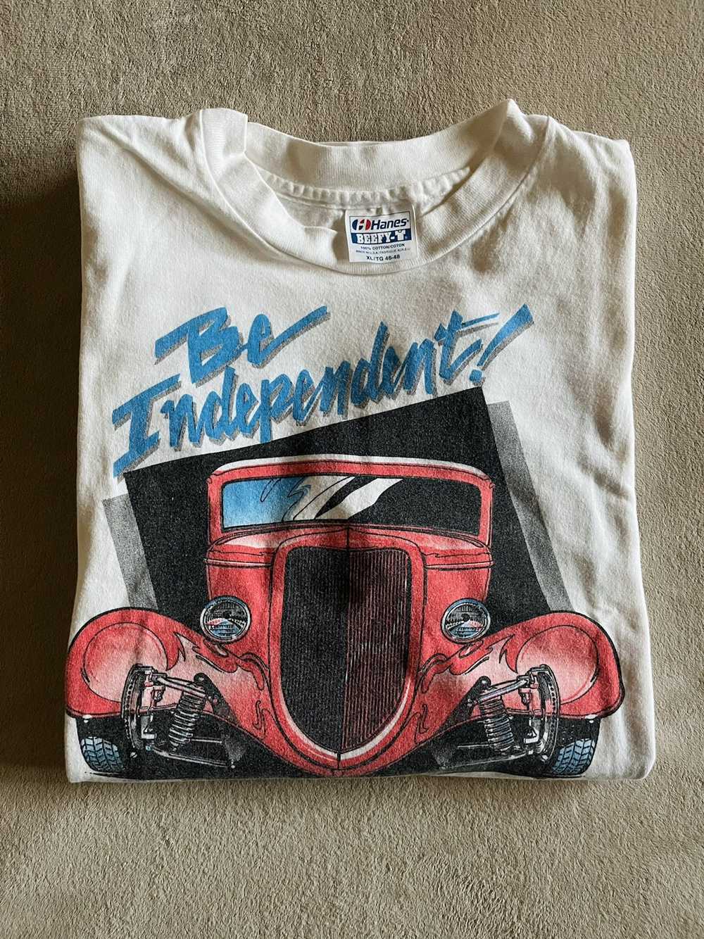 Hanes × Streetwear × Vintage Vintage Hotrod Tee (… - image 1