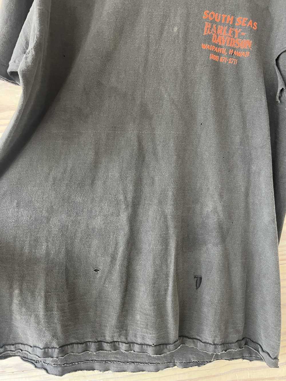 Vintage thrashed Harley t-shirt circa 1990s - image 5