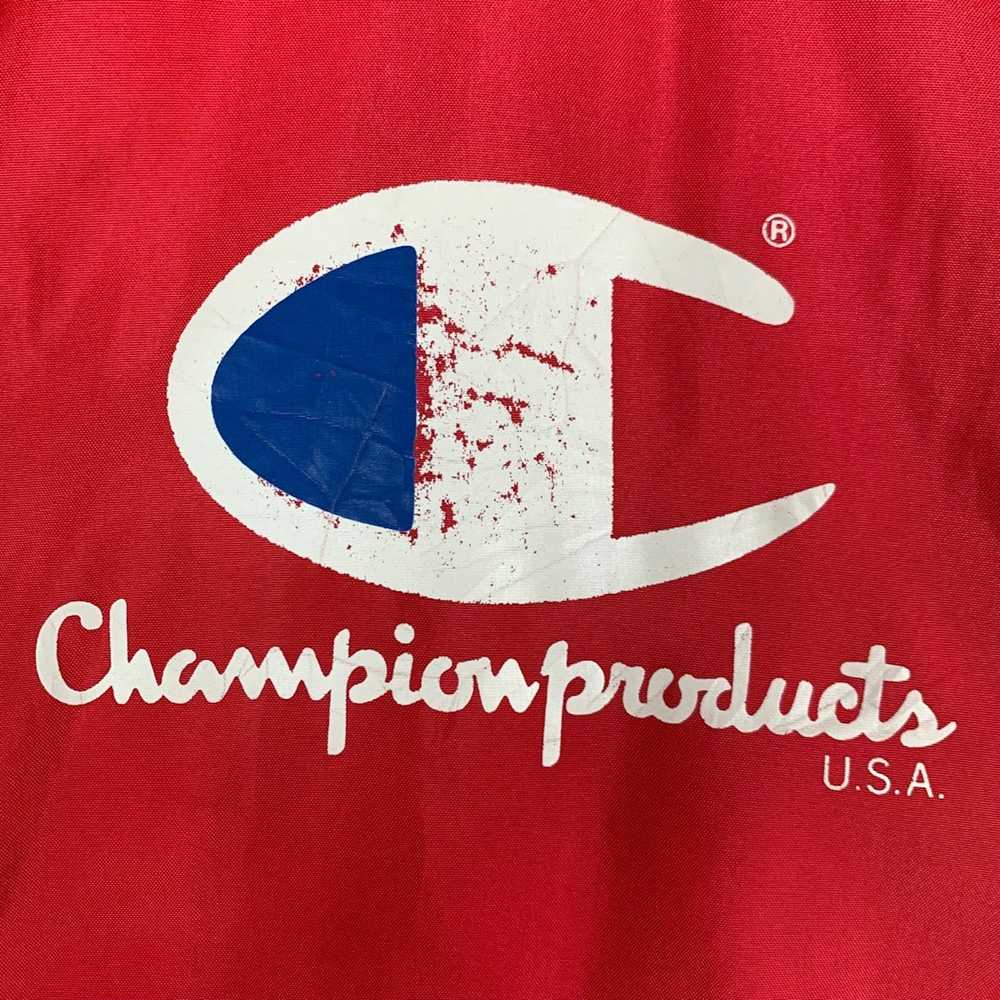 Champion Vintage CHAMPION RARE RED 80s Nylon Casu… - image 3