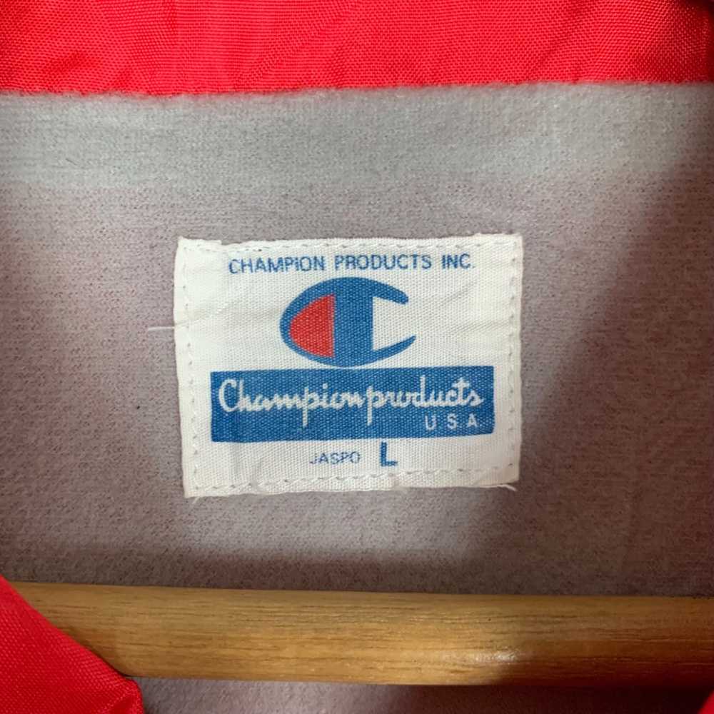 Champion Vintage CHAMPION RARE RED 80s Nylon Casu… - image 8