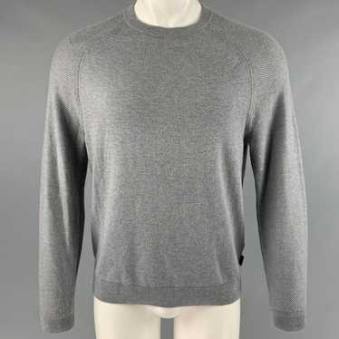 Ted Baker Grey Polyester Blend Crew Neck Pullover