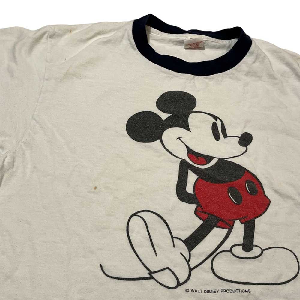 Mickey Mouse × Vintage 80s Mickey Mouse White/Nav… - image 3