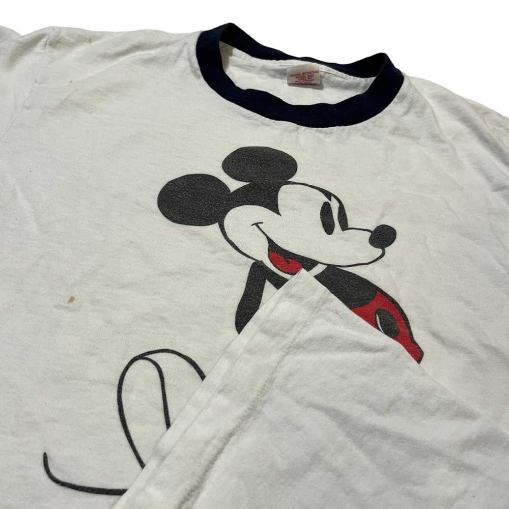 Mickey Mouse × Vintage 80s Mickey Mouse White/Nav… - image 4