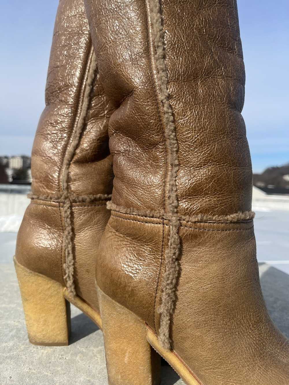 Prada Prada Heeled Leather Boots - image 2