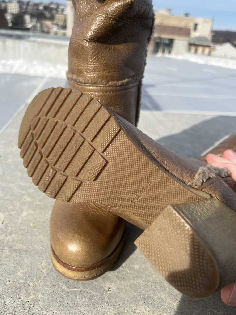 Prada Prada Heeled Leather Boots - image 4