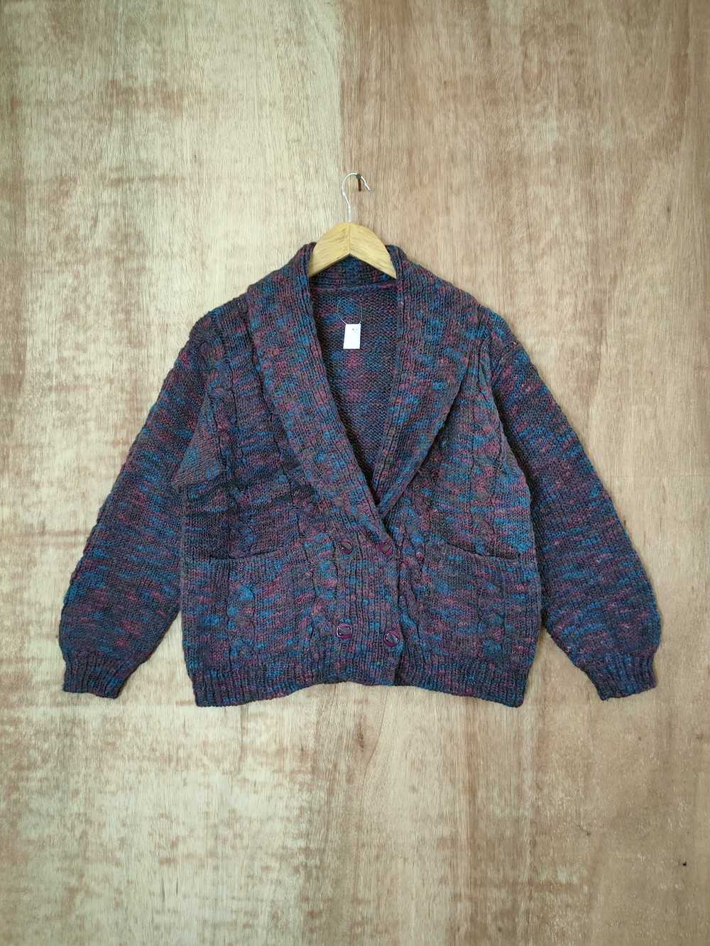 Aran Isles Knitwear × Cardigan × Handmade Japan H… - image 1