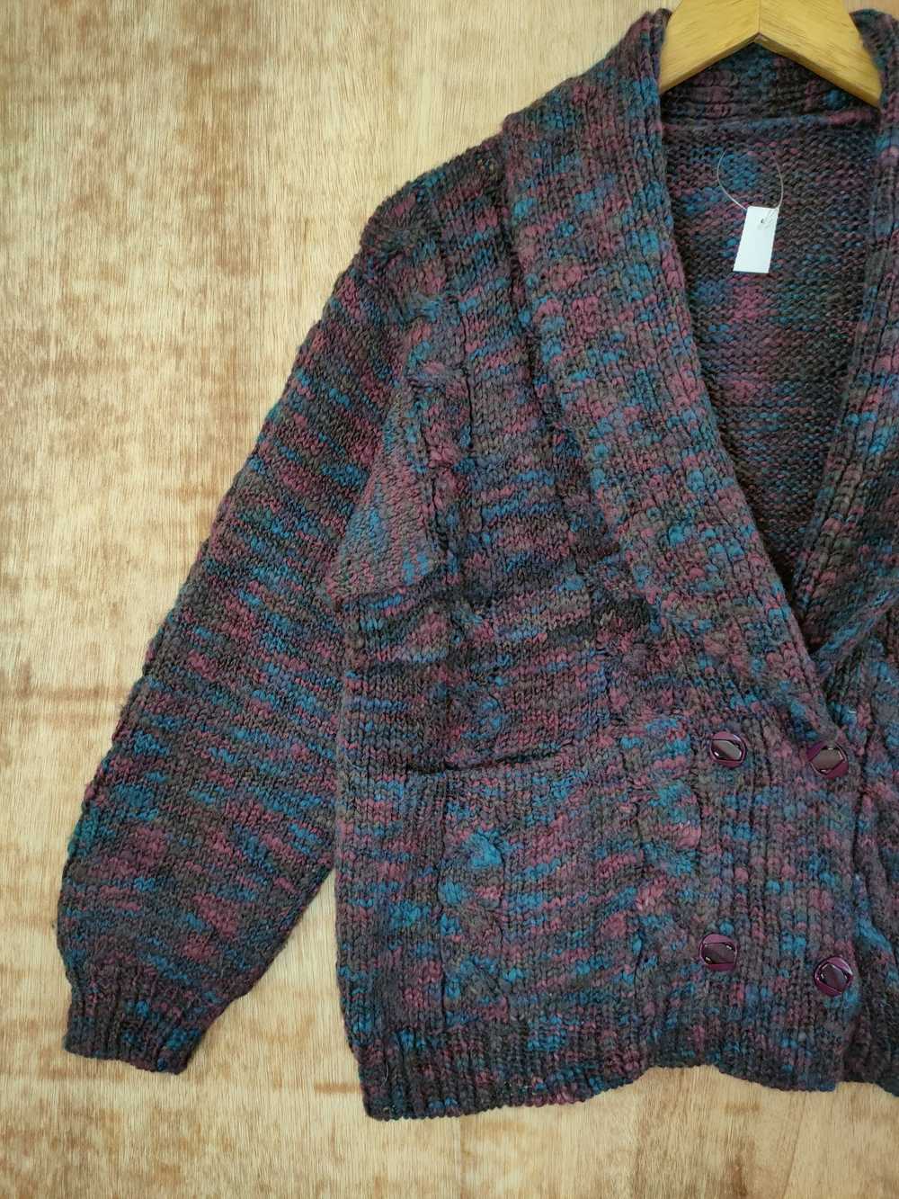 Aran Isles Knitwear × Cardigan × Handmade Japan H… - image 2