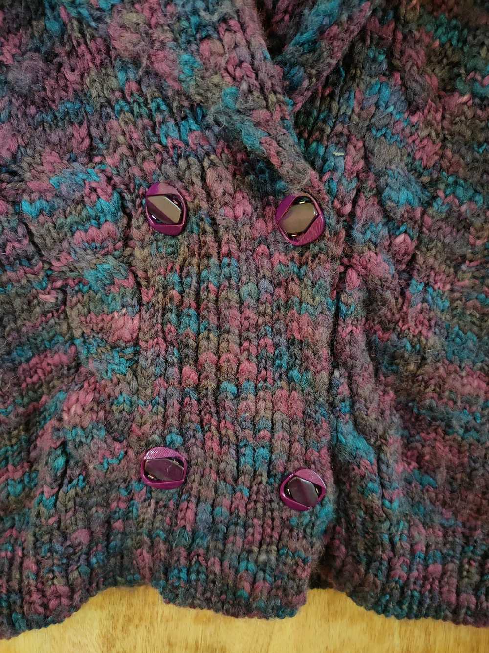 Aran Isles Knitwear × Cardigan × Handmade Japan H… - image 6
