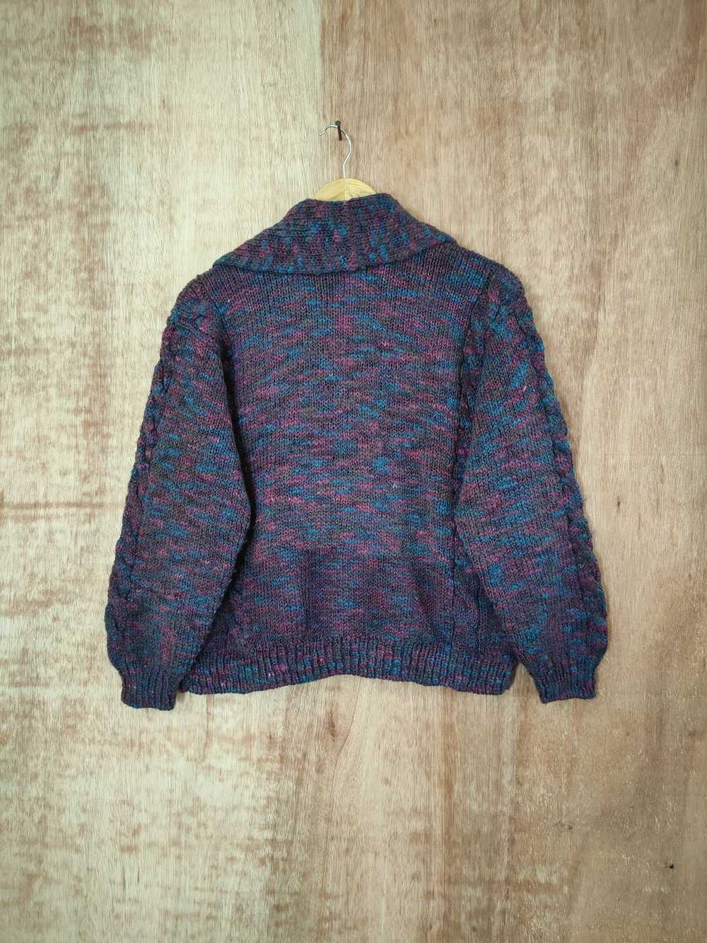Aran Isles Knitwear × Cardigan × Handmade Japan H… - image 7