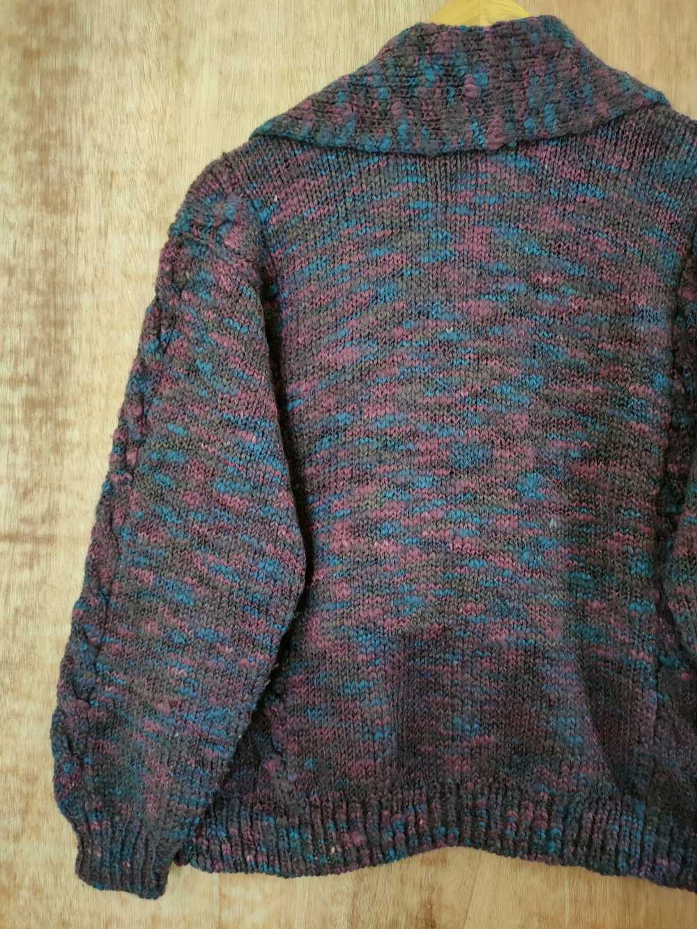 Aran Isles Knitwear × Cardigan × Handmade Japan H… - image 8