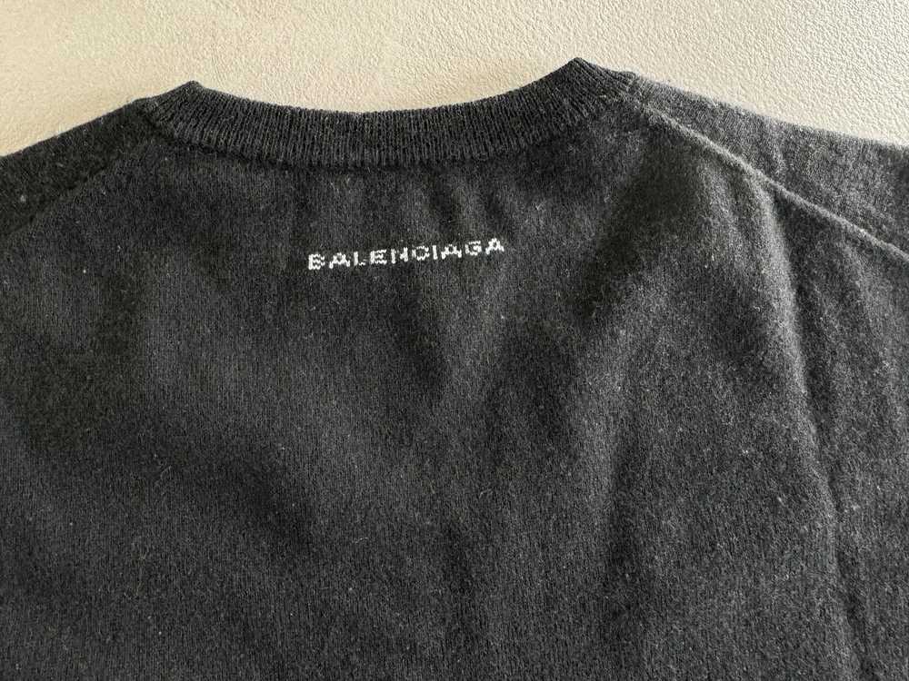 Balenciaga Balenciaga Wool Logo Sweater, Black - image 4