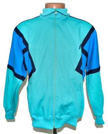 Adidas VINTAGE ADIDAS JACKET 1980'S BLUE JERSEY S… - image 1