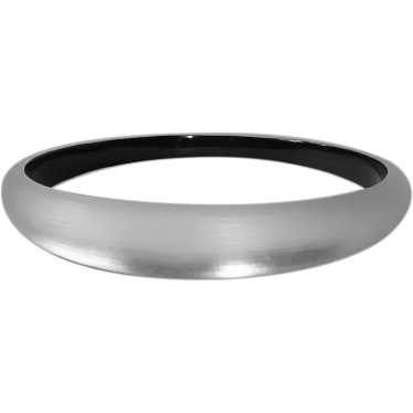 Alexis Bittar Glowing Silvery White Tapered Bangle