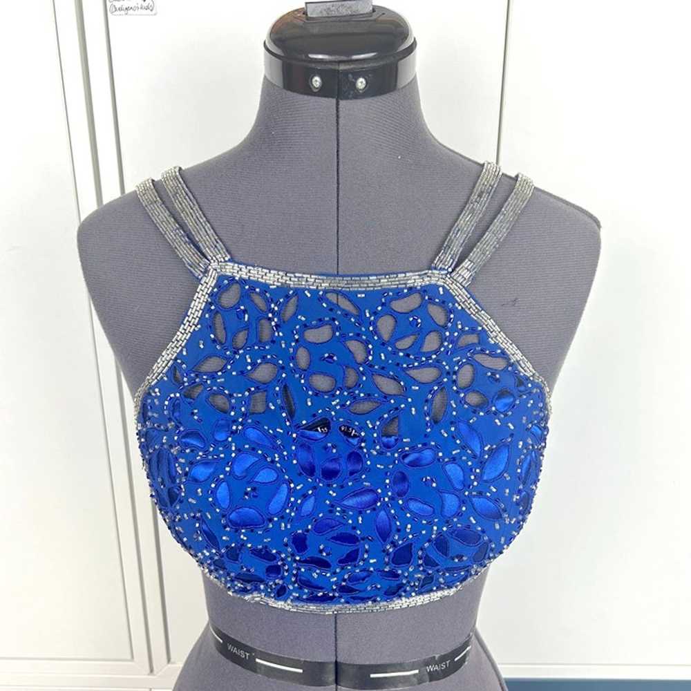 1990's Beaded Crop Top - image 1