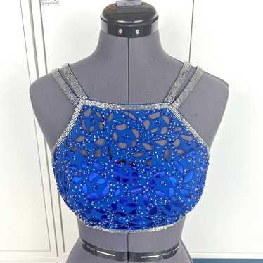 1990's Beaded Crop Top - image 1