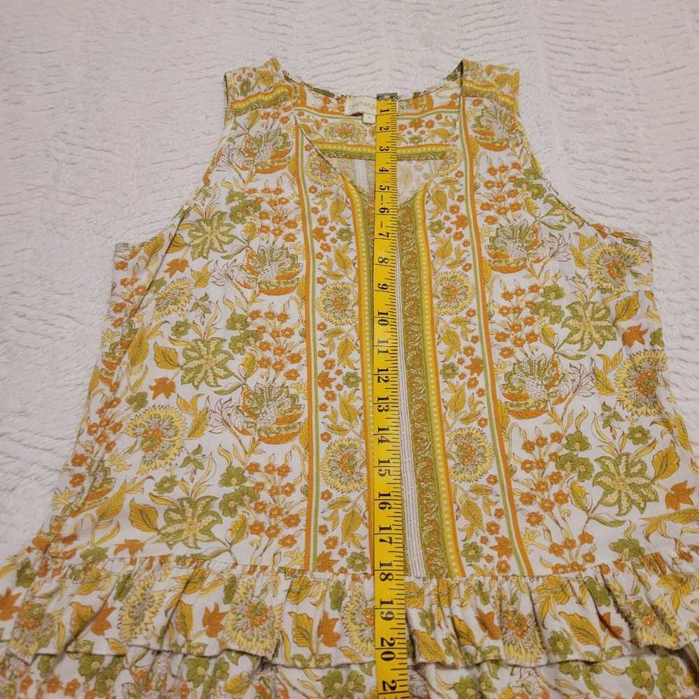 Cynthia Rowley Sleeveless Floral Linen Top Shirt … - image 3