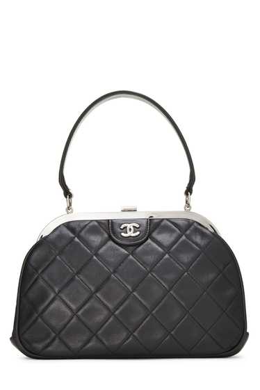 Black Quilted Lambskin Handbag