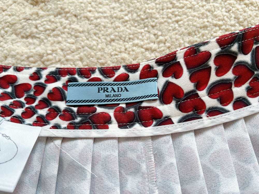Product Details Prada Lipstick Print Pleated Skirt - image 4