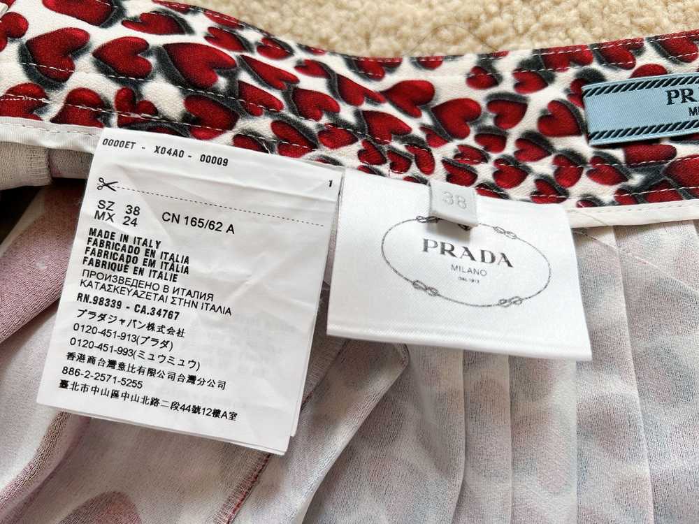 Product Details Prada Lipstick Print Pleated Skirt - image 5
