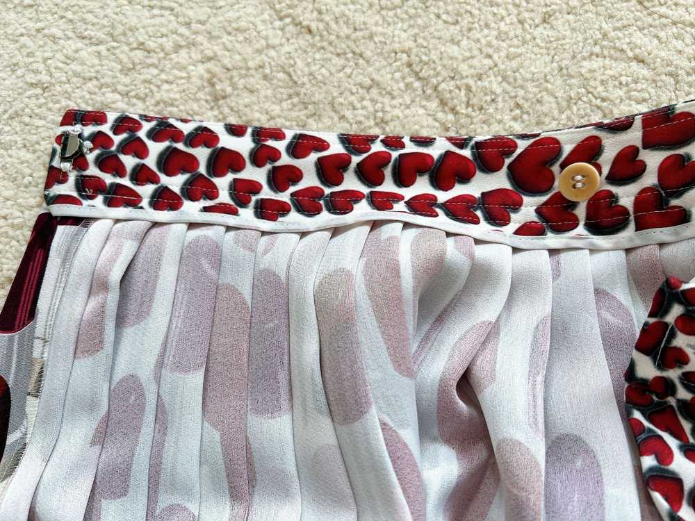 Product Details Prada Lipstick Print Pleated Skirt - image 6