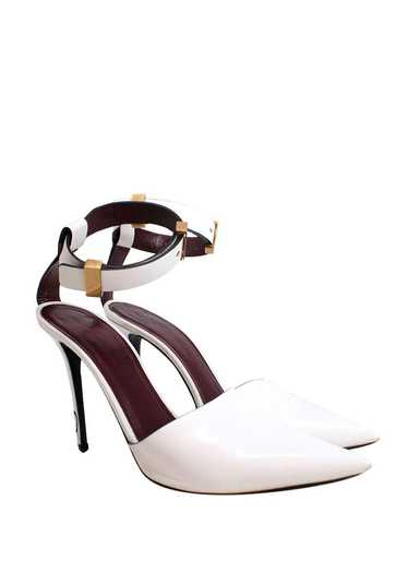 Managed by hewi Celine White Patent Leather Ankle 