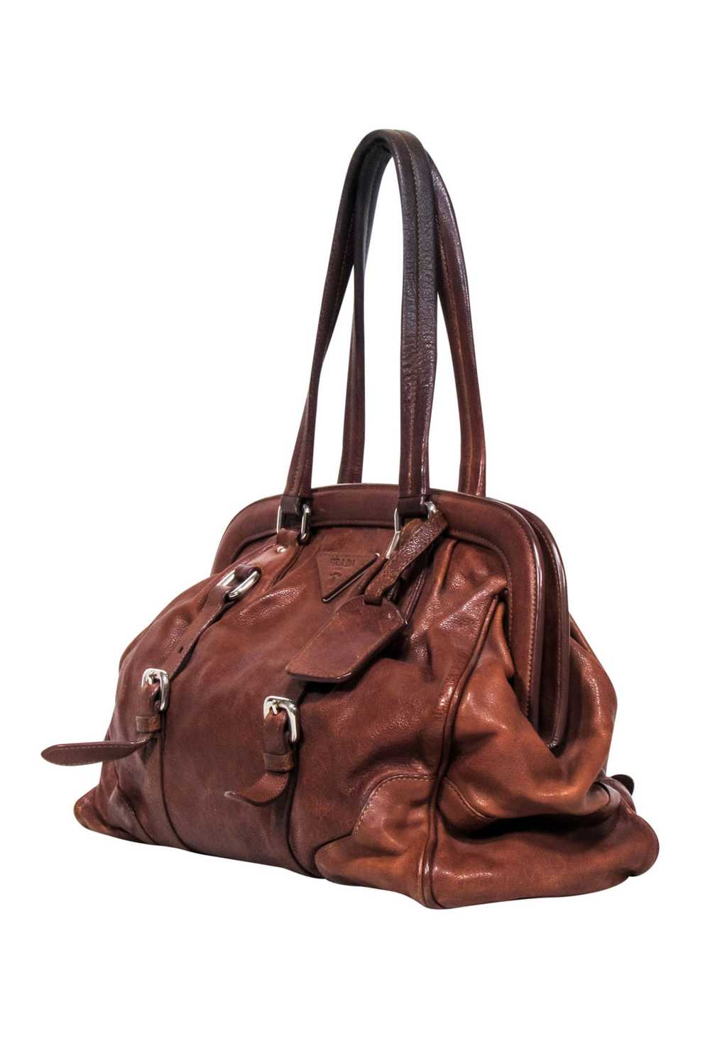 Prada - Brown "Vitello Shine" Handbag - image 2