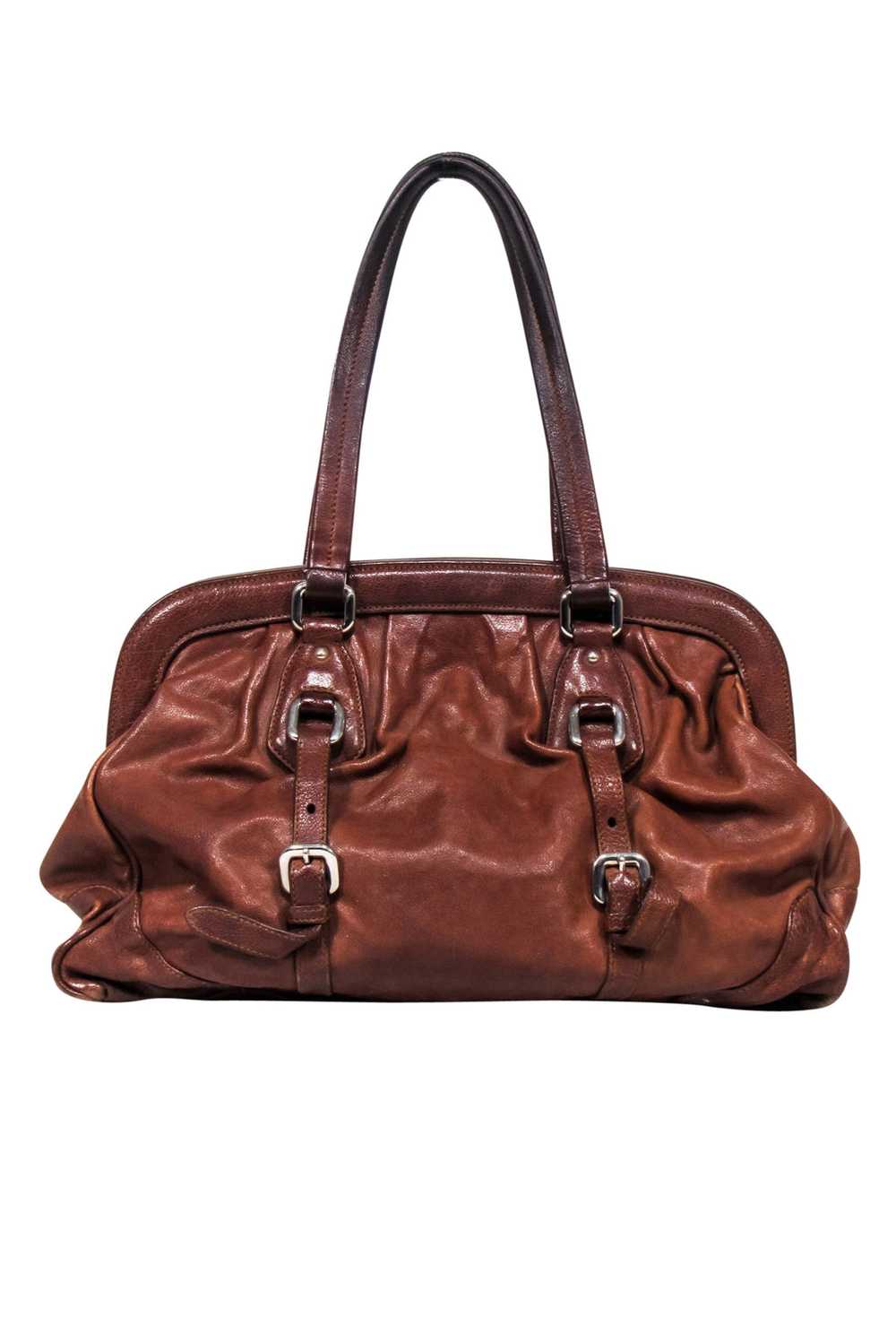 Prada - Brown "Vitello Shine" Handbag - image 3