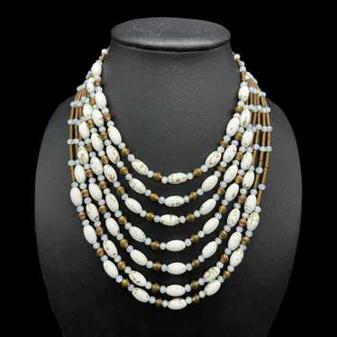 Gorgeous Original by Robert Seven-strand Bib Neck… - image 1