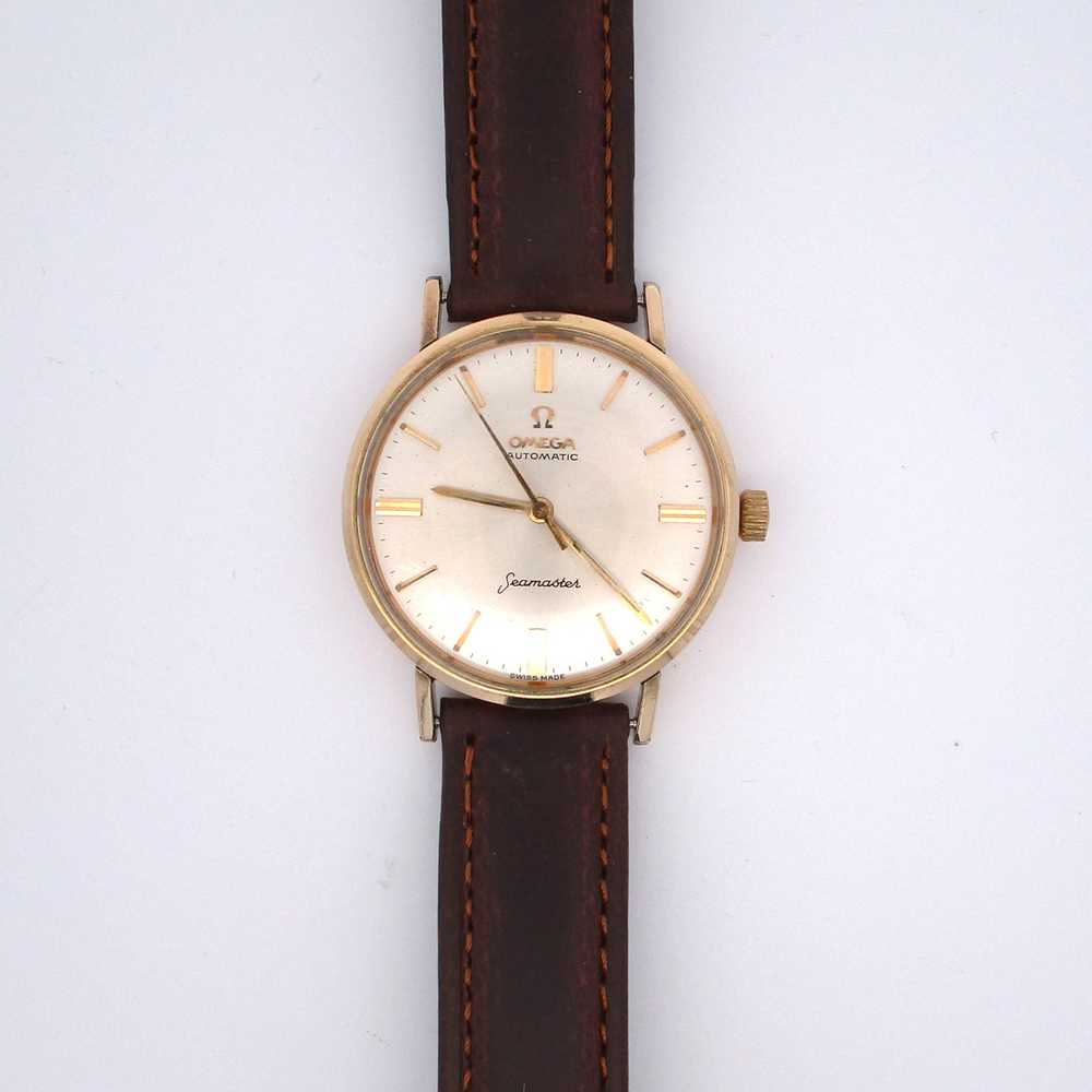 Vintage 1960's Omega Automatic Seamaster 34mm Gol… - image 2