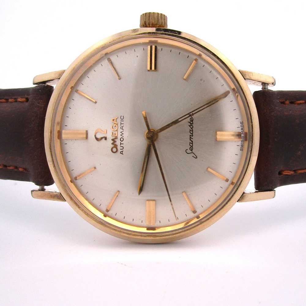 Vintage 1960's Omega Automatic Seamaster 34mm Gol… - image 6