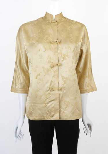 1950s Vintage Loungees Satin Brocade Jacket