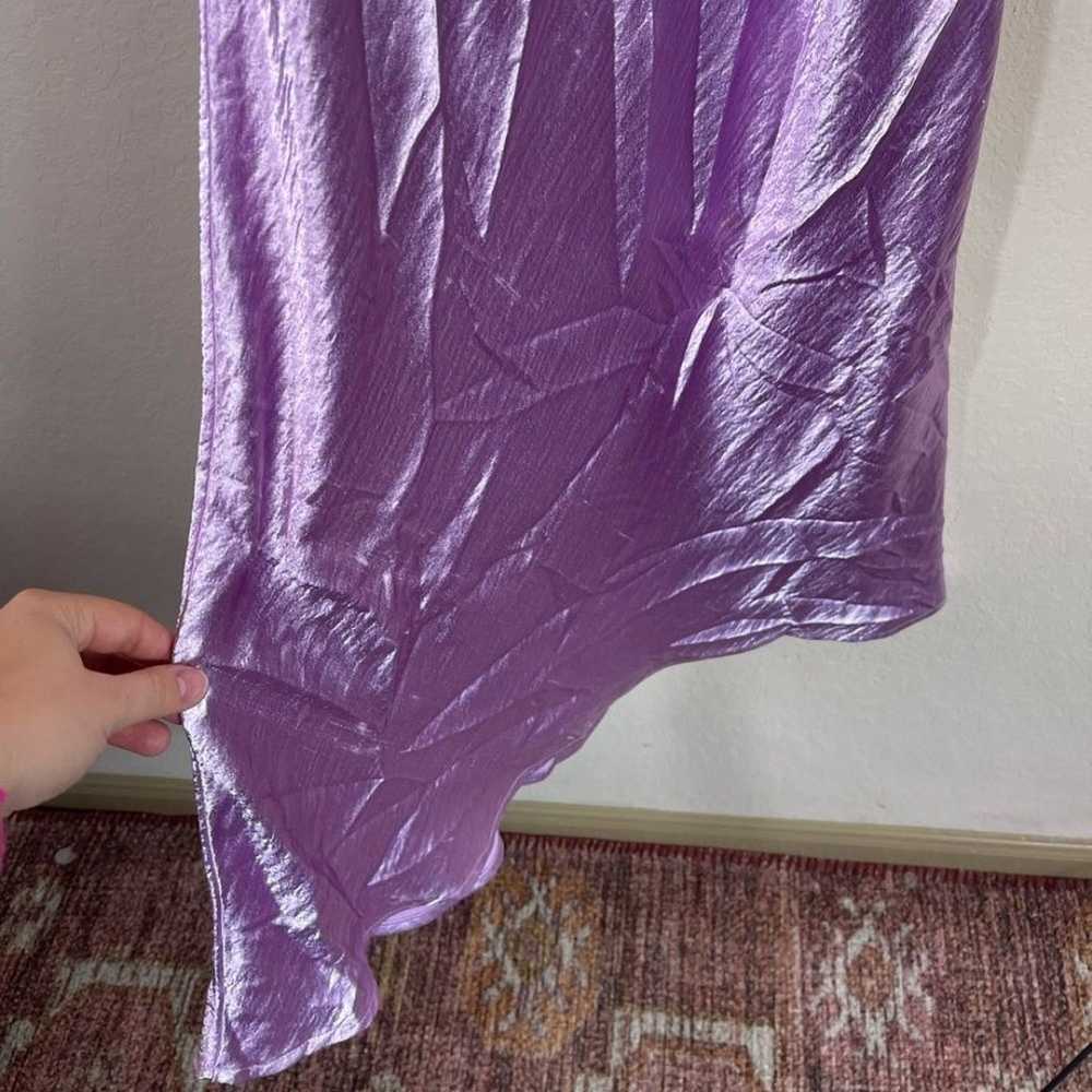 RESA Berri Cowl Neck Satin Slip Dress in Lavender… - image 4