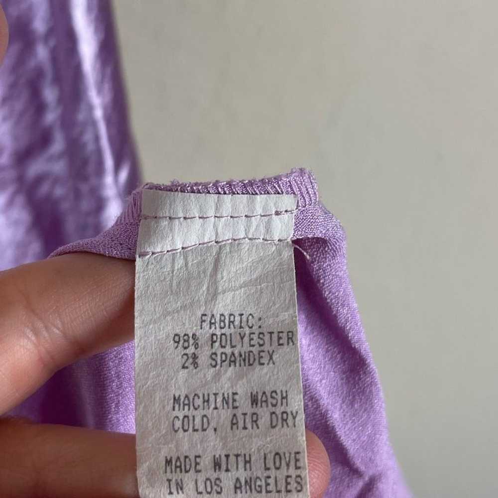 RESA Berri Cowl Neck Satin Slip Dress in Lavender… - image 5