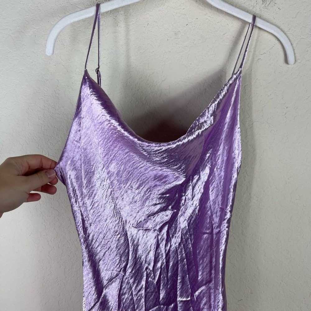 RESA Berri Cowl Neck Satin Slip Dress in Lavender… - image 6