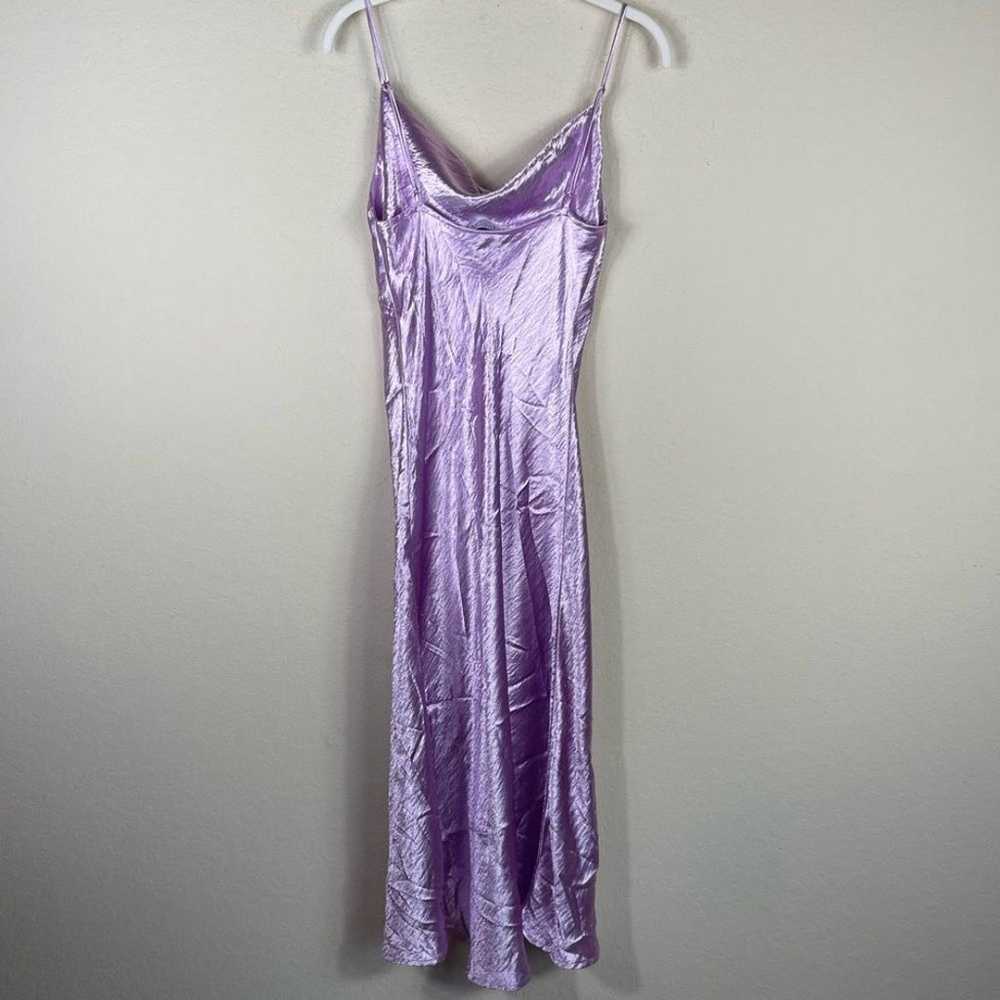 RESA Berri Cowl Neck Satin Slip Dress in Lavender… - image 7