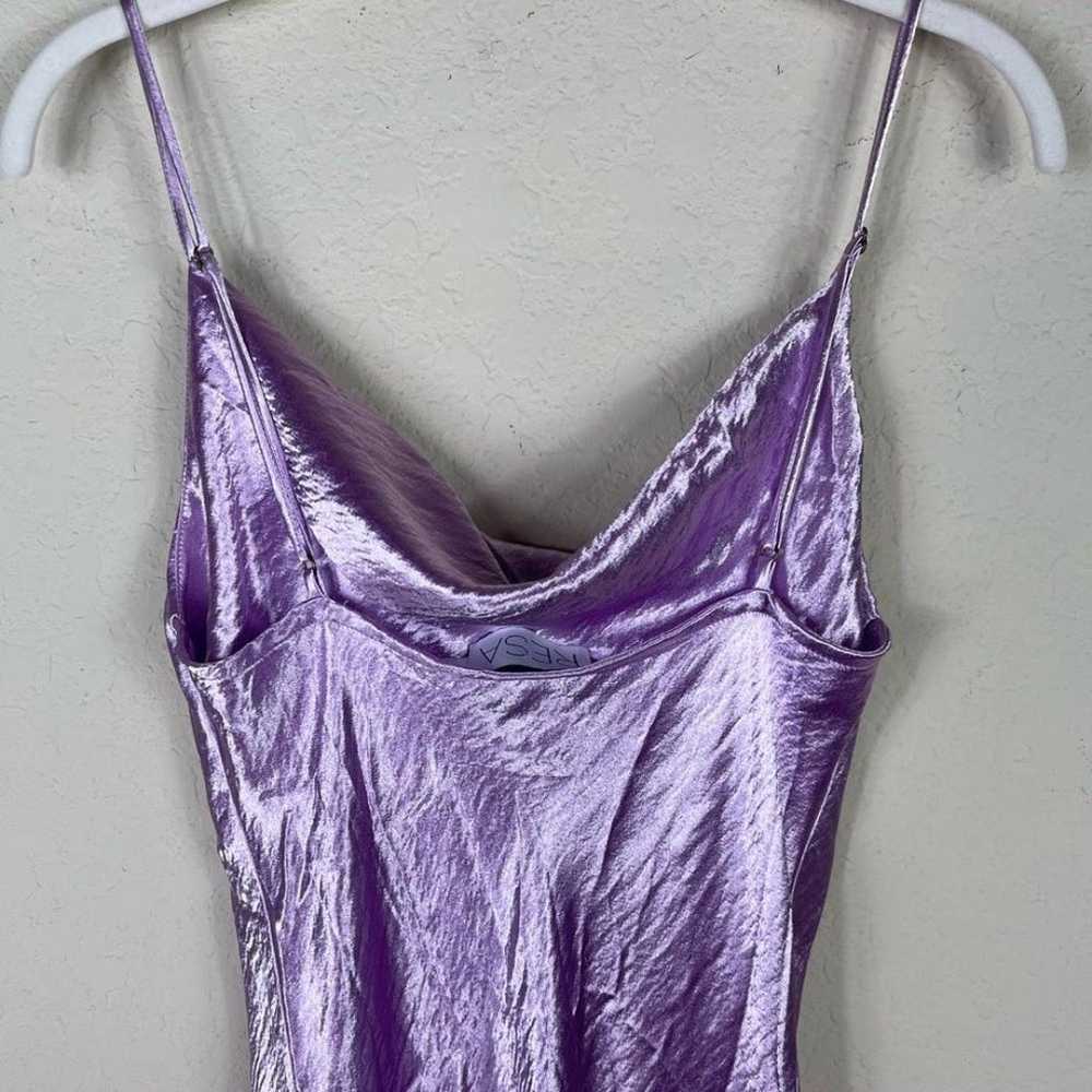 RESA Berri Cowl Neck Satin Slip Dress in Lavender… - image 8