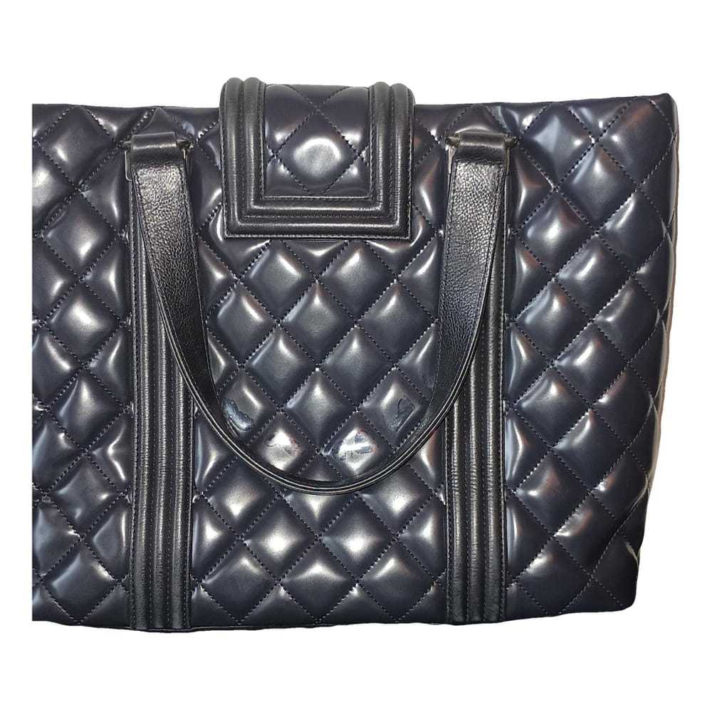 Chanel Boy Tote patent leather tote - image 2