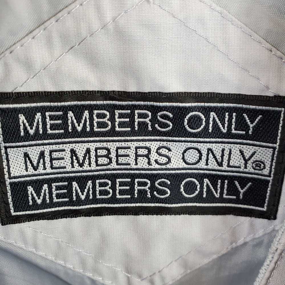 Members Only Men Grey Vintage Jacket 2X - image 3