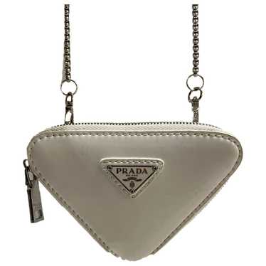 Prada Triangle leather clutch bag - image 1