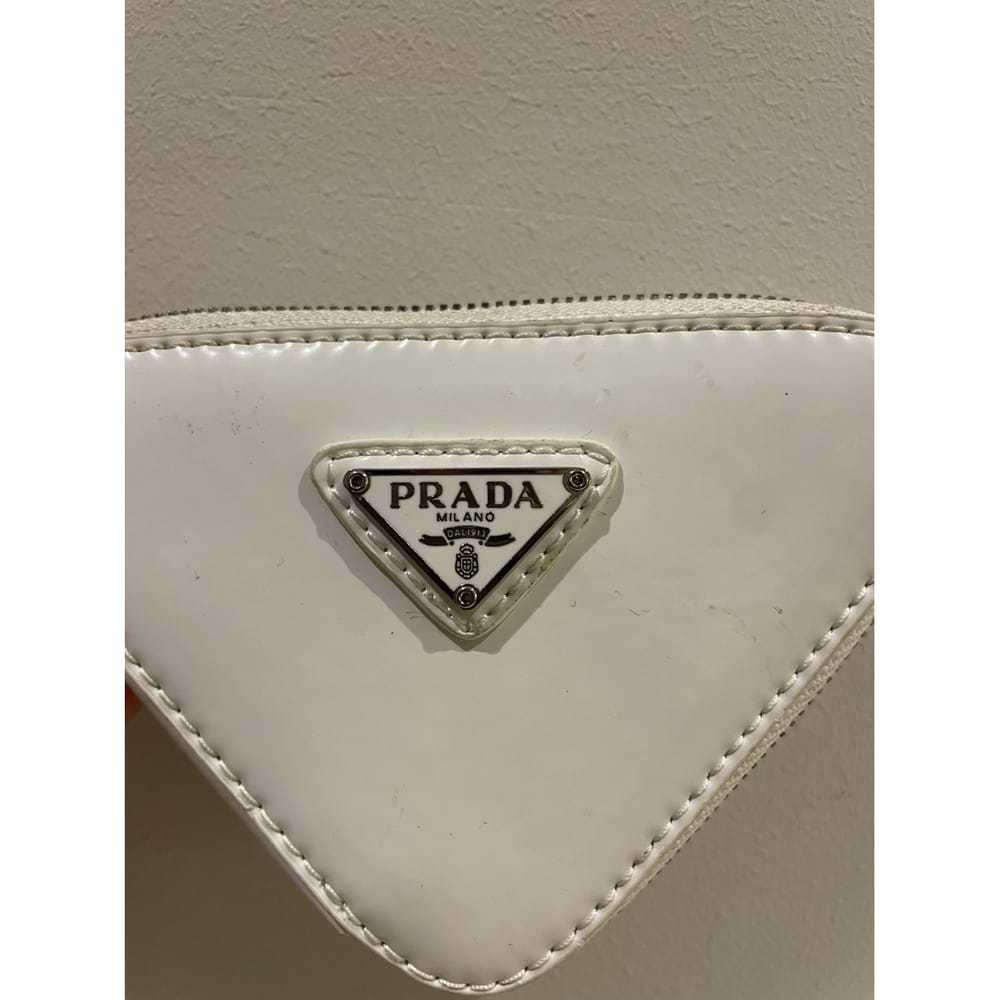 Prada Triangle leather clutch bag - image 6