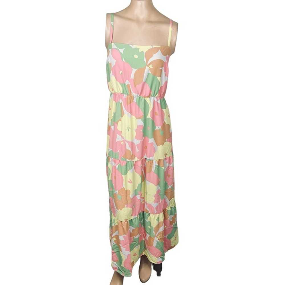 Sanctuary Floral Print Maxi Fit & Flare Dress Wom… - image 1